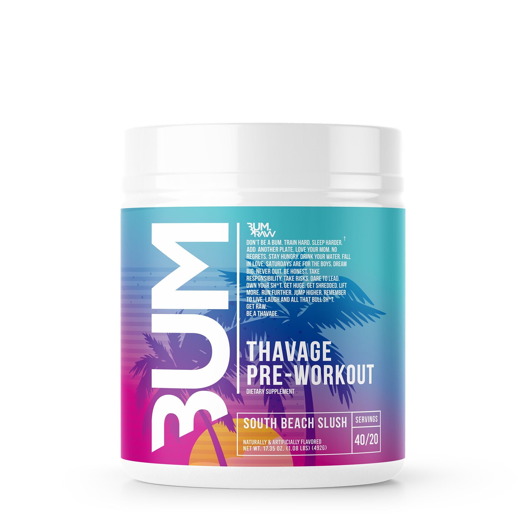 Thavage Pre-Workout - South Beach Slush (40 Servings)  | GNC
